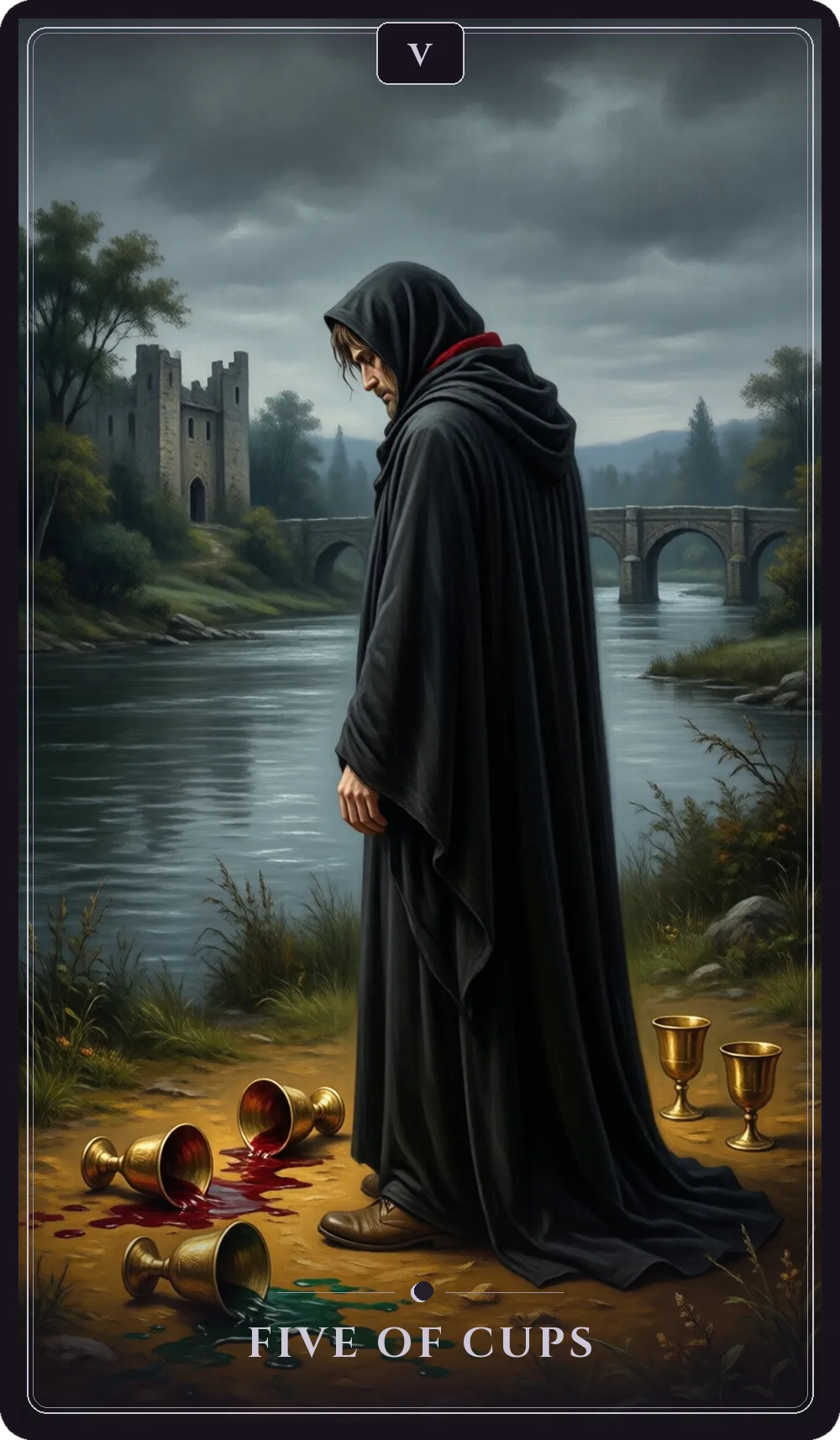 Five of Cups tarot card