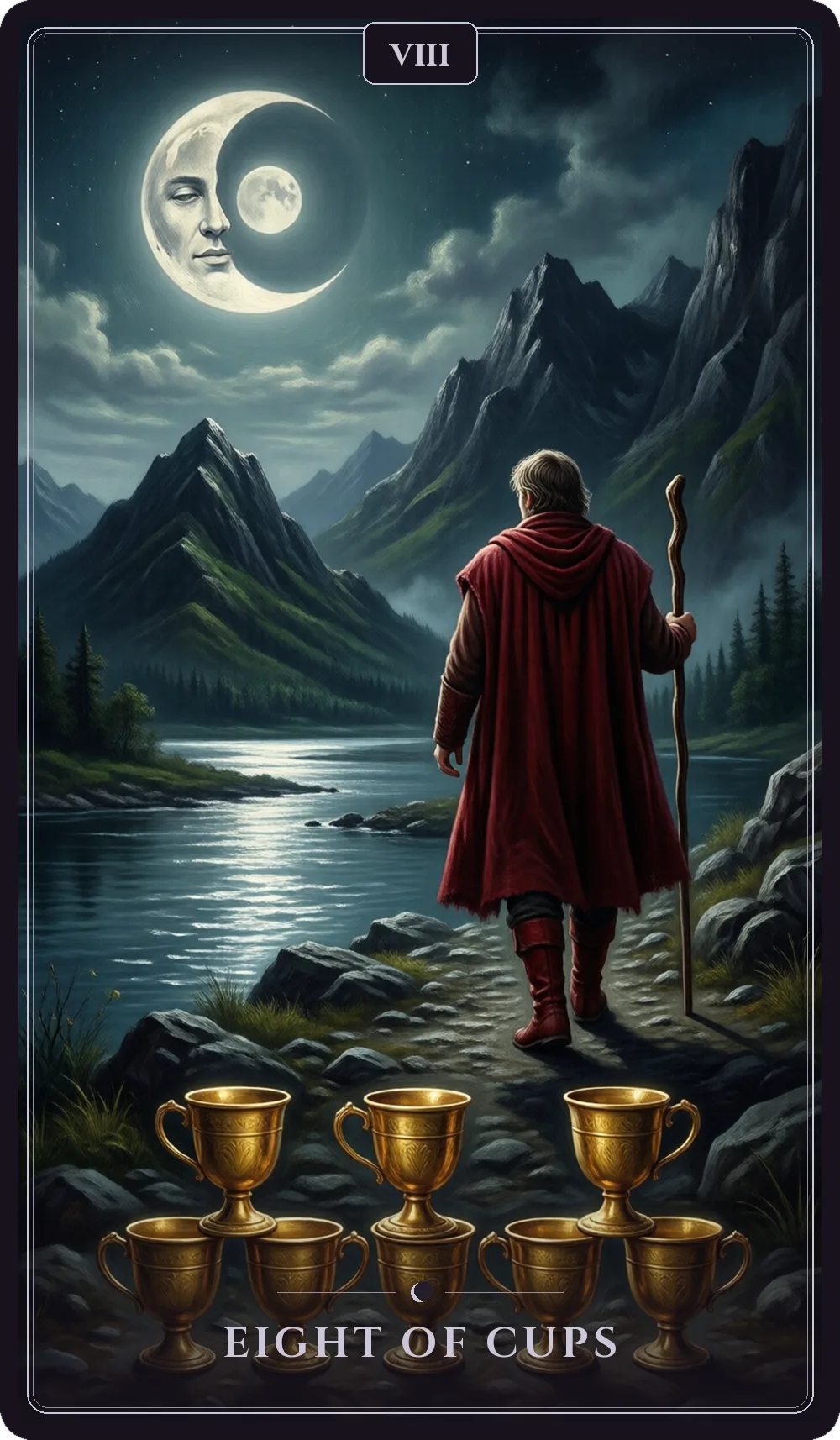 Eight of Cups tarot card