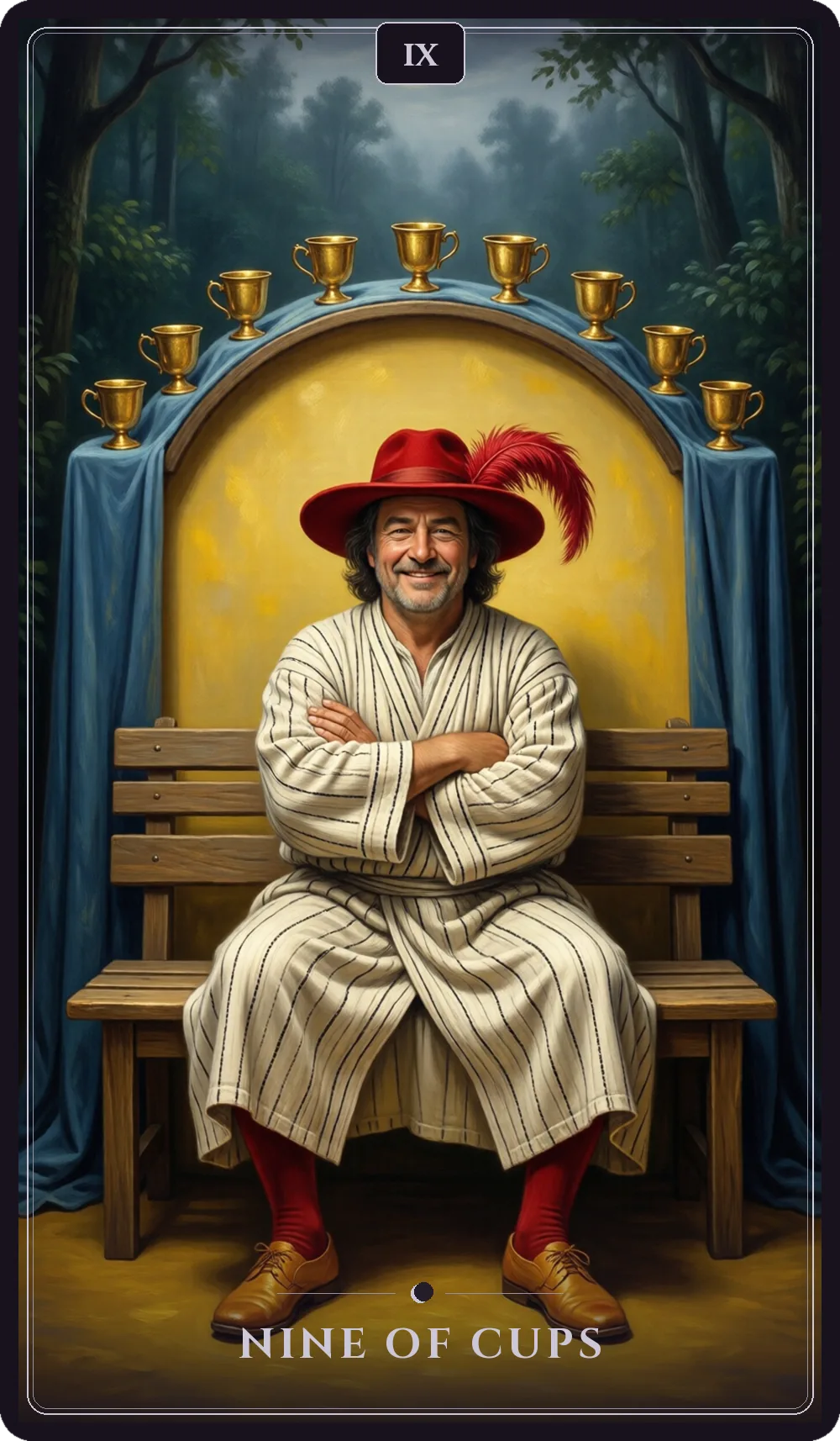 Nine of Cups tarot card