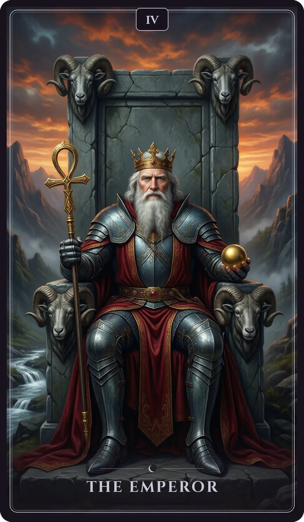 The Emperor tarot card