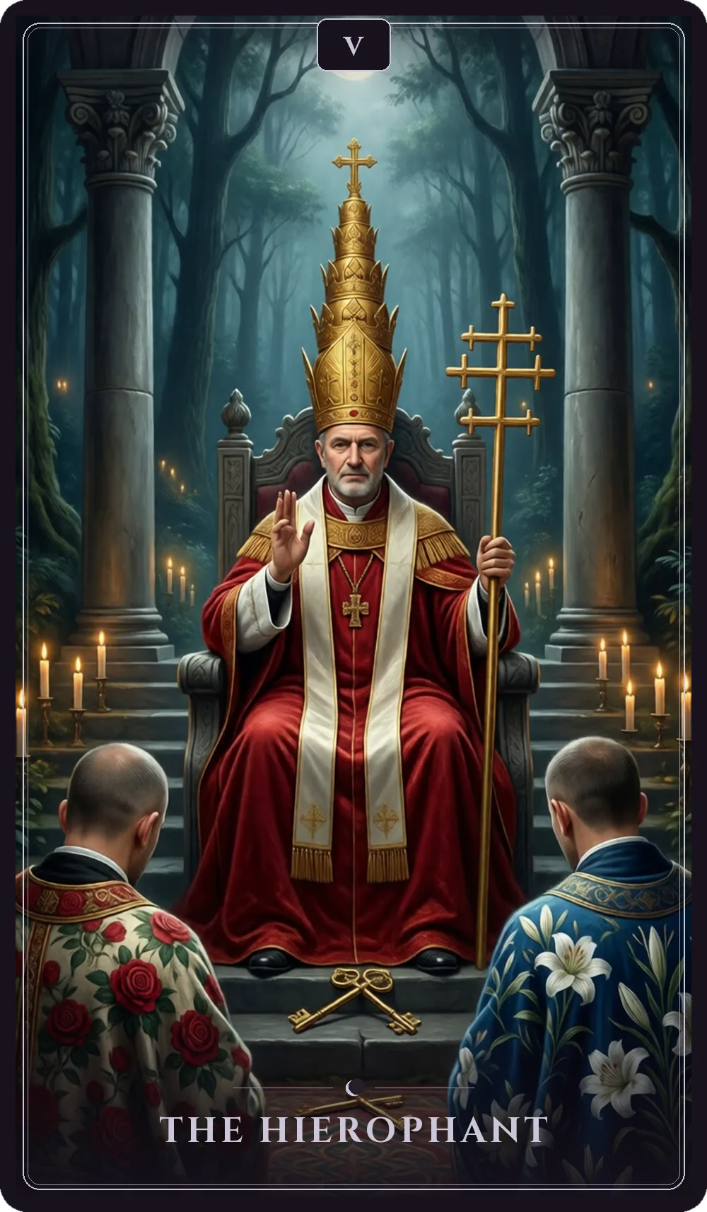 The Hierophant tarot card