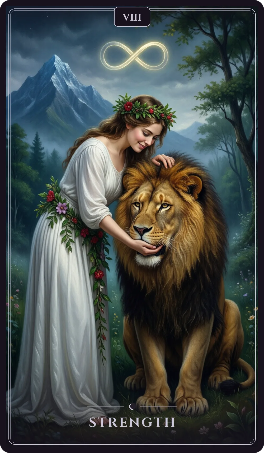 Strength tarot card