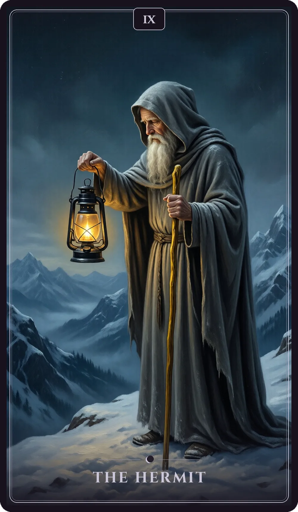 The Hermit tarot card