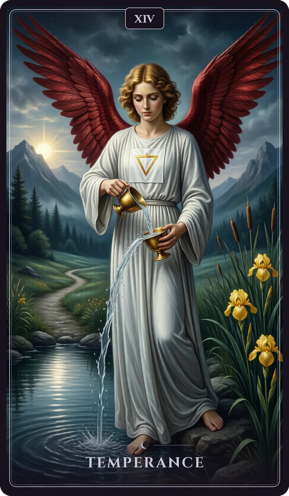 Temperance tarot card