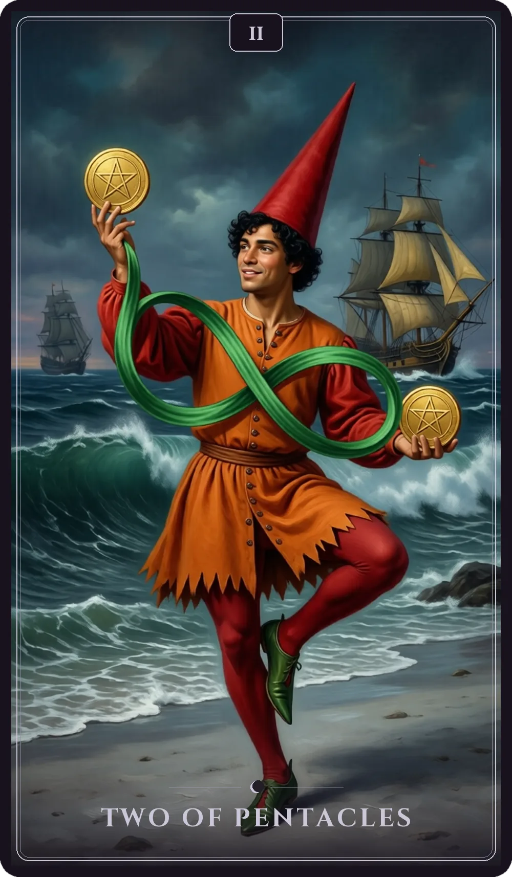 Two of Pentacles tarot card