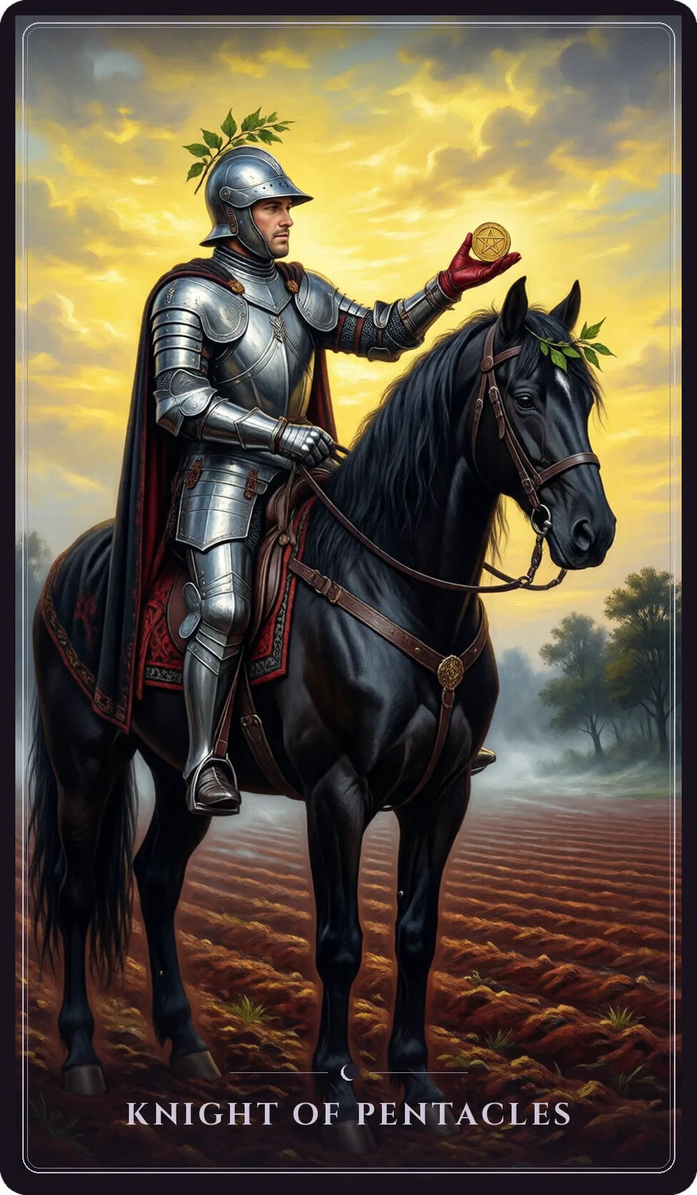 Knight of Pentacles tarot card