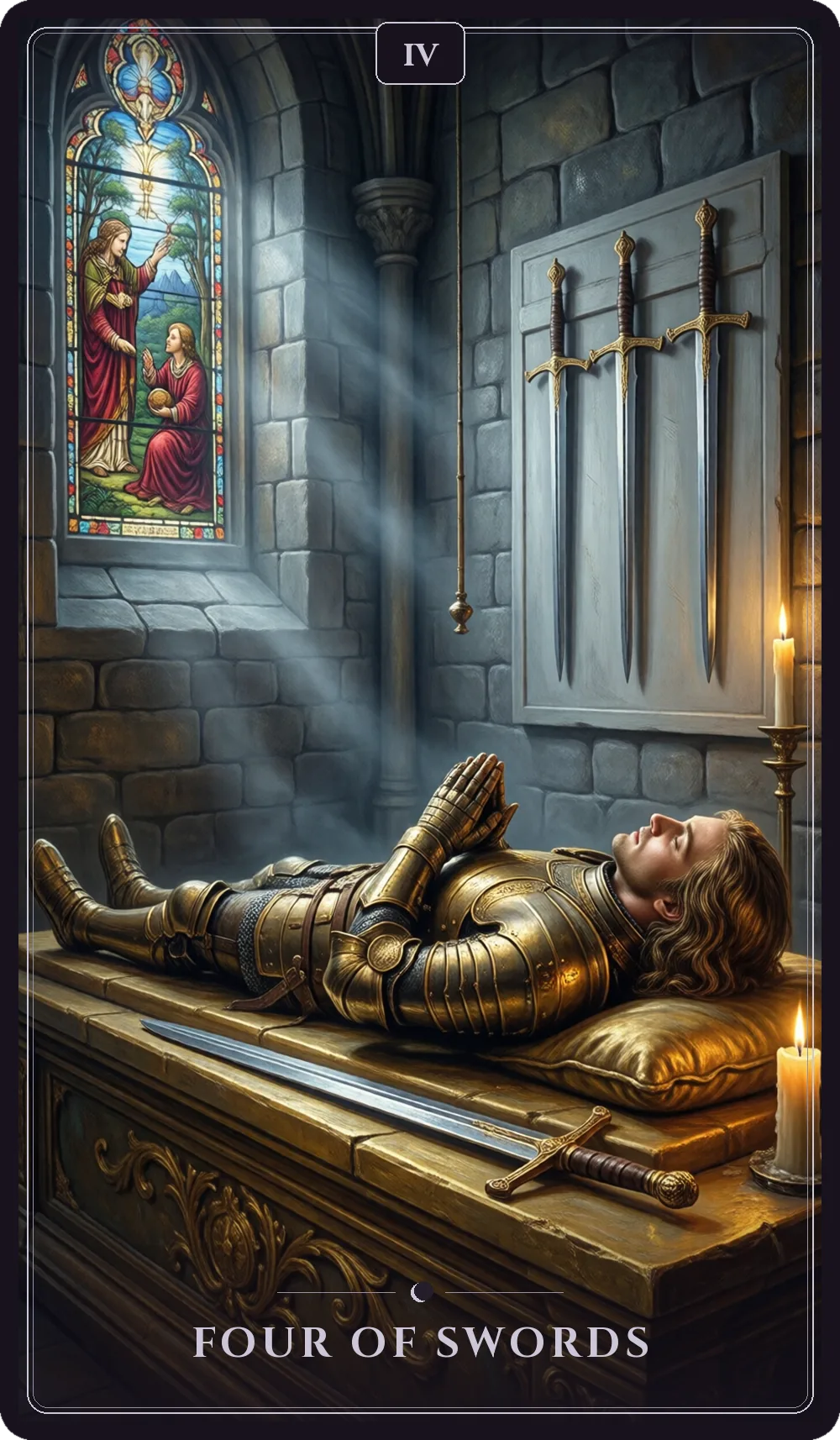 Four of Swords tarot card