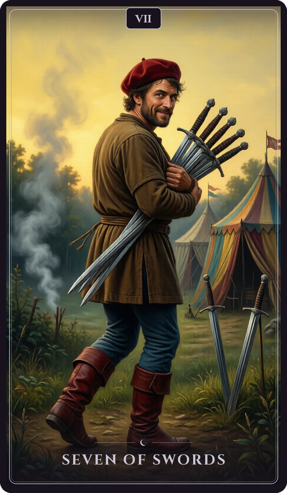 Seven of Swords tarot card