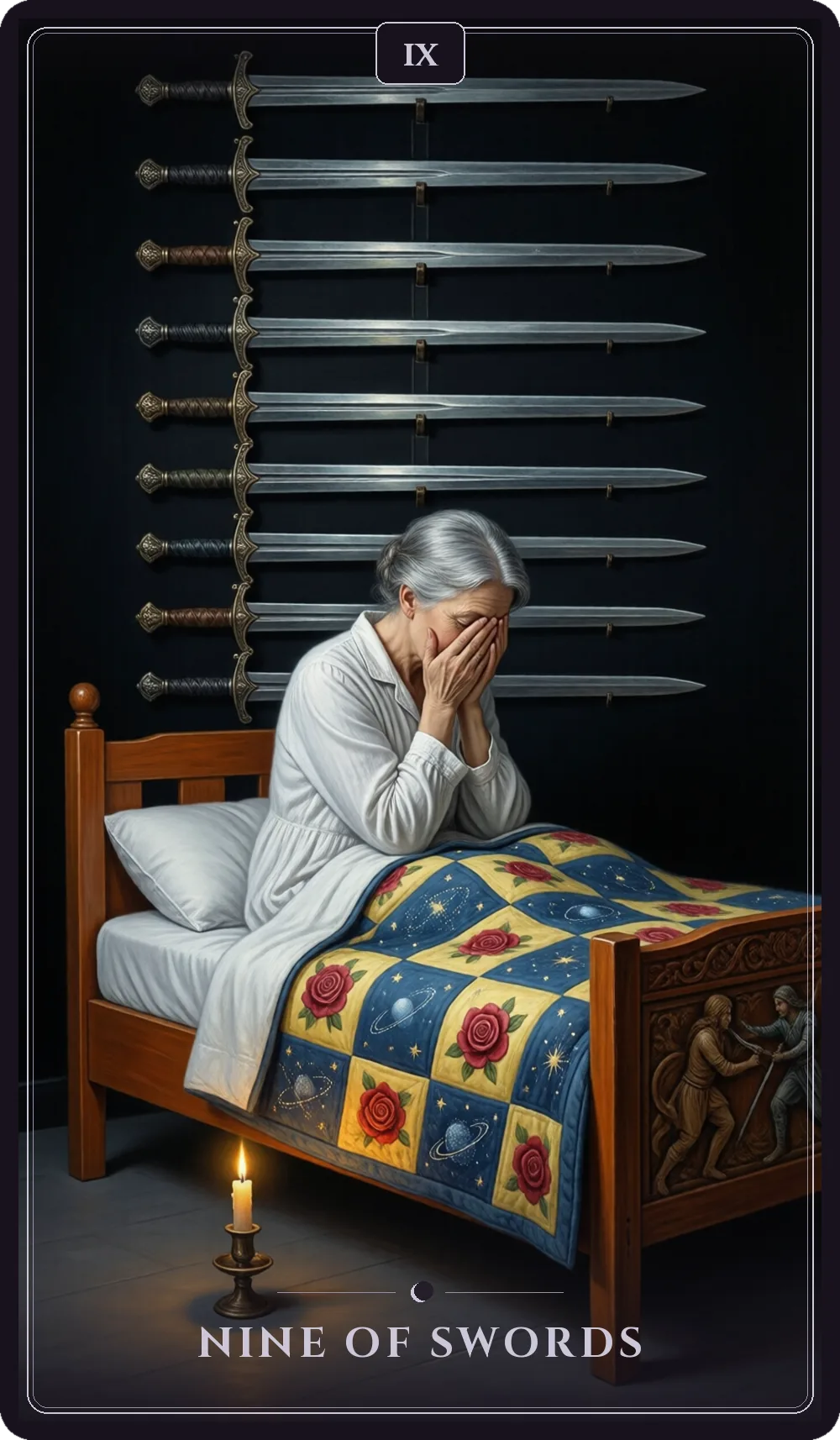 Nine of Swords tarot card