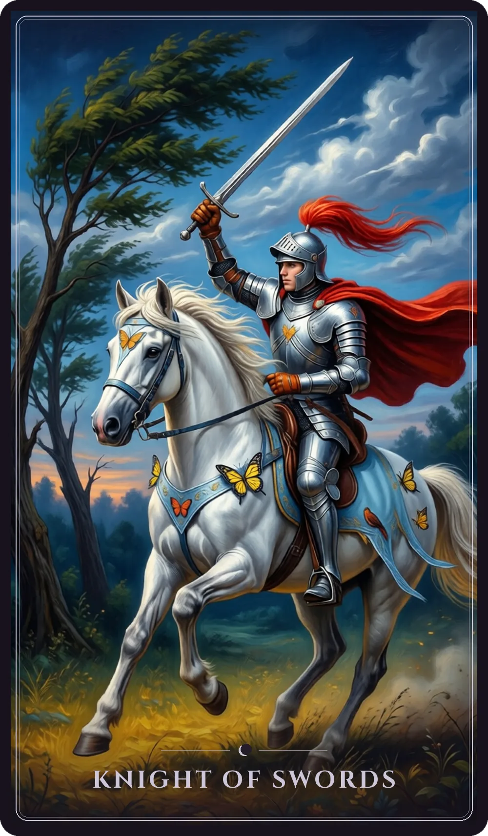 Knight of Swords tarot card