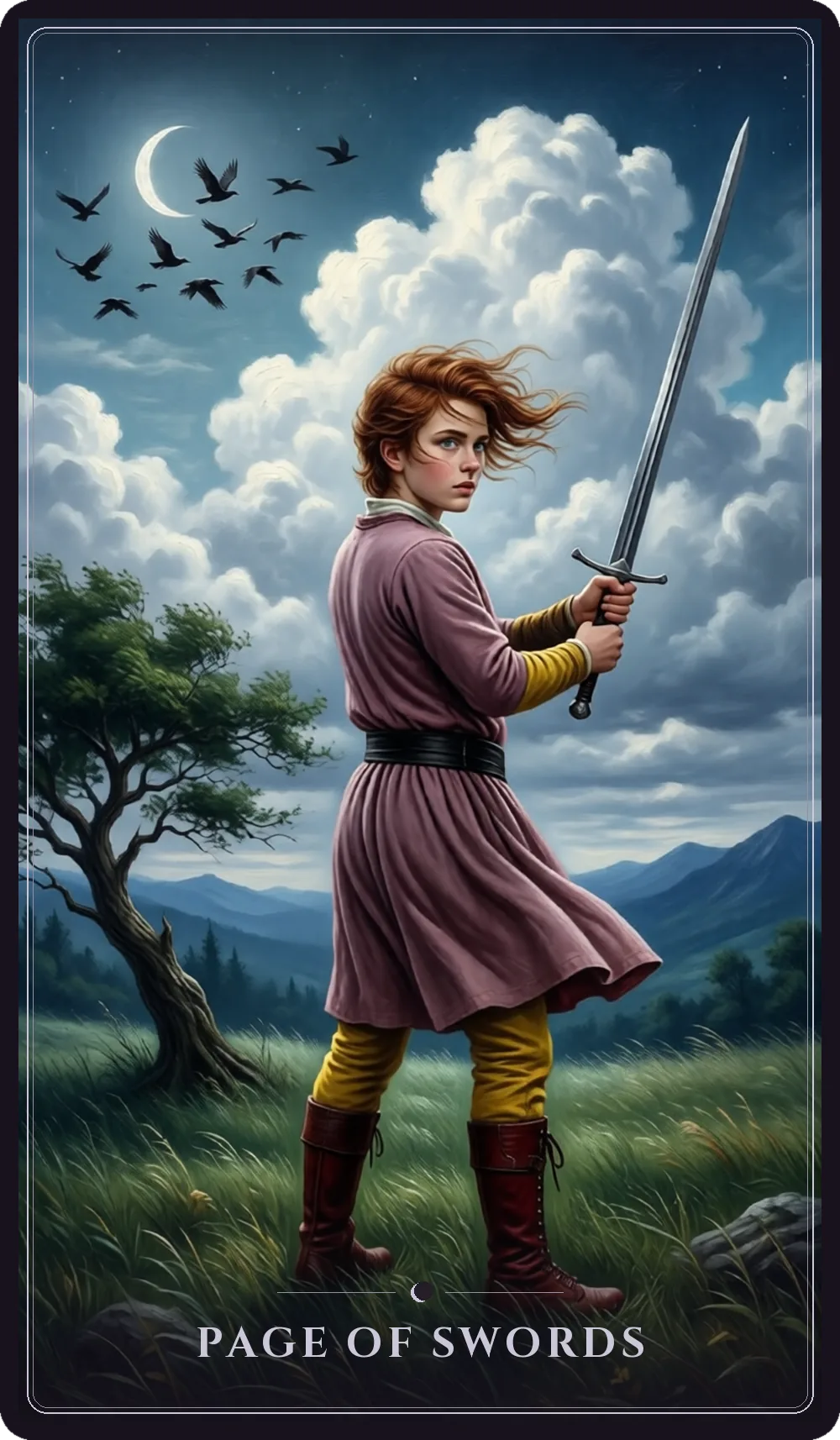 Page of Swords tarot card