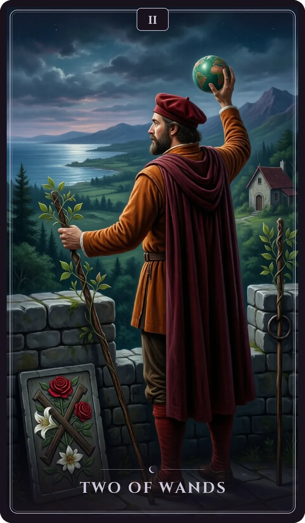 Two of Wands tarot card