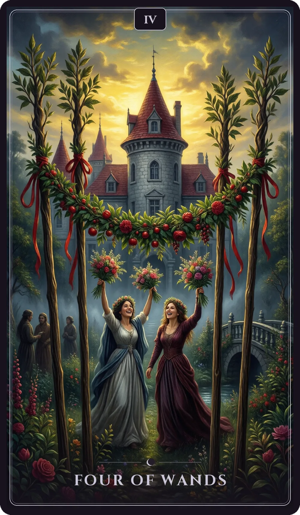 Four of Wands tarot card