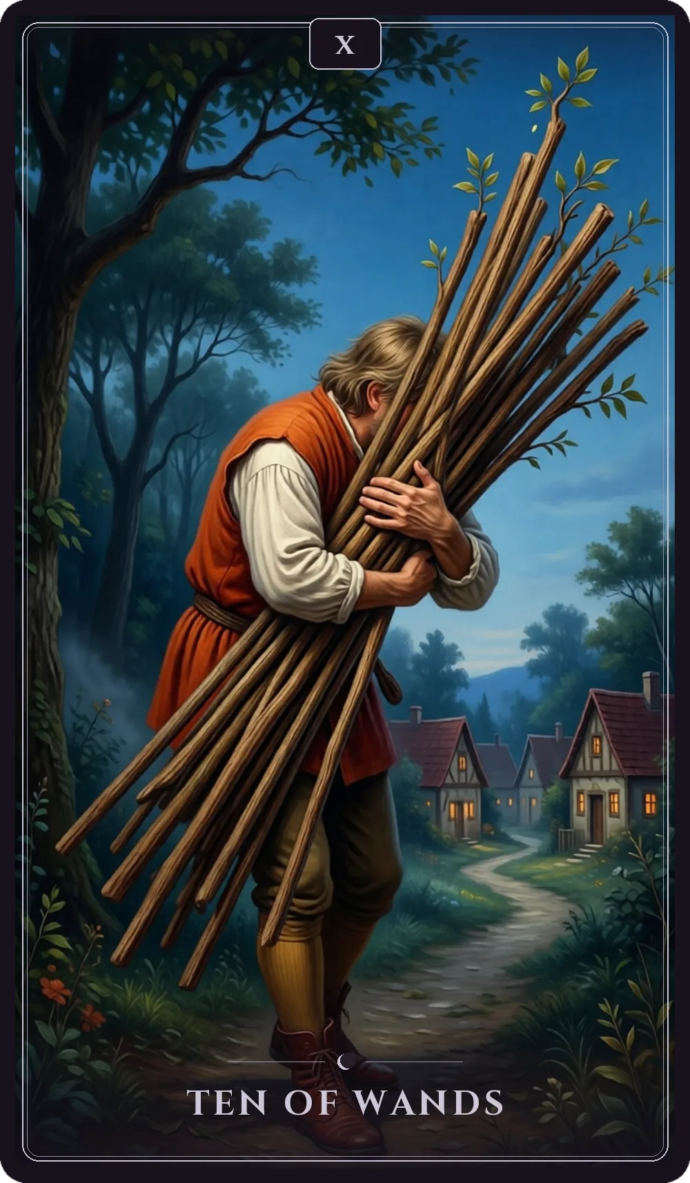 Ten of Wands tarot card